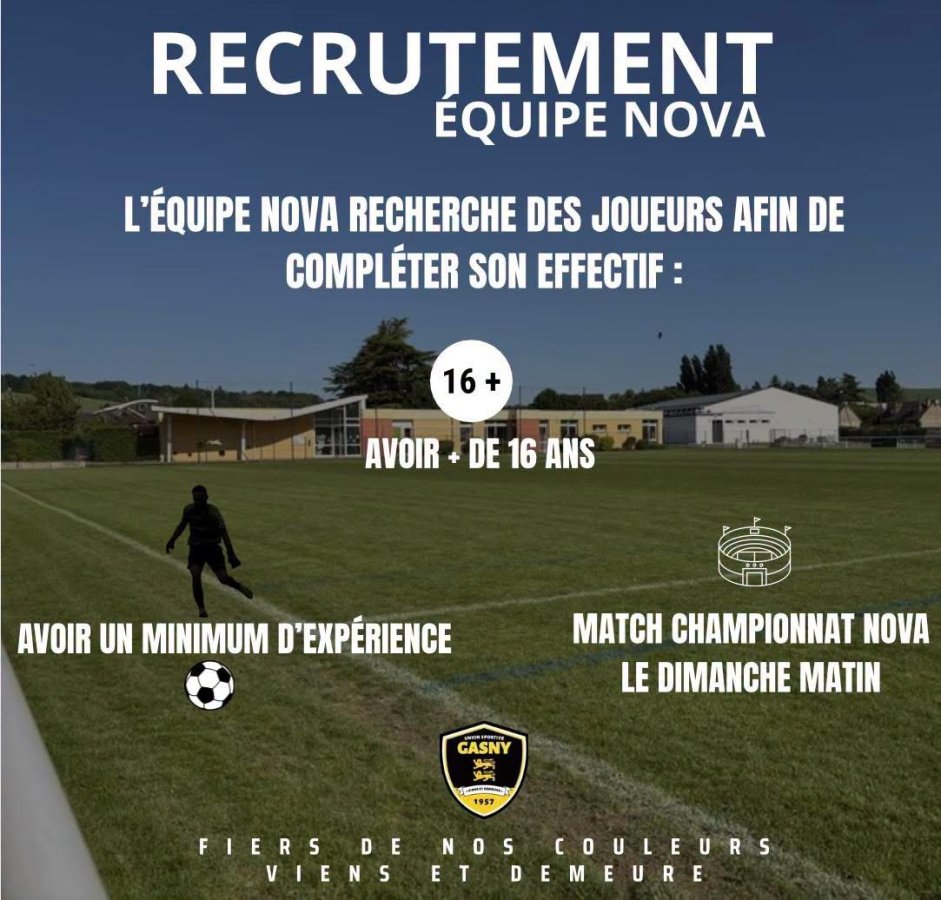 Rejoins notre équipe NOVA !